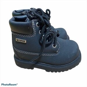 Smartfit Black Waterproof Boots Sz 5 Kids Boys